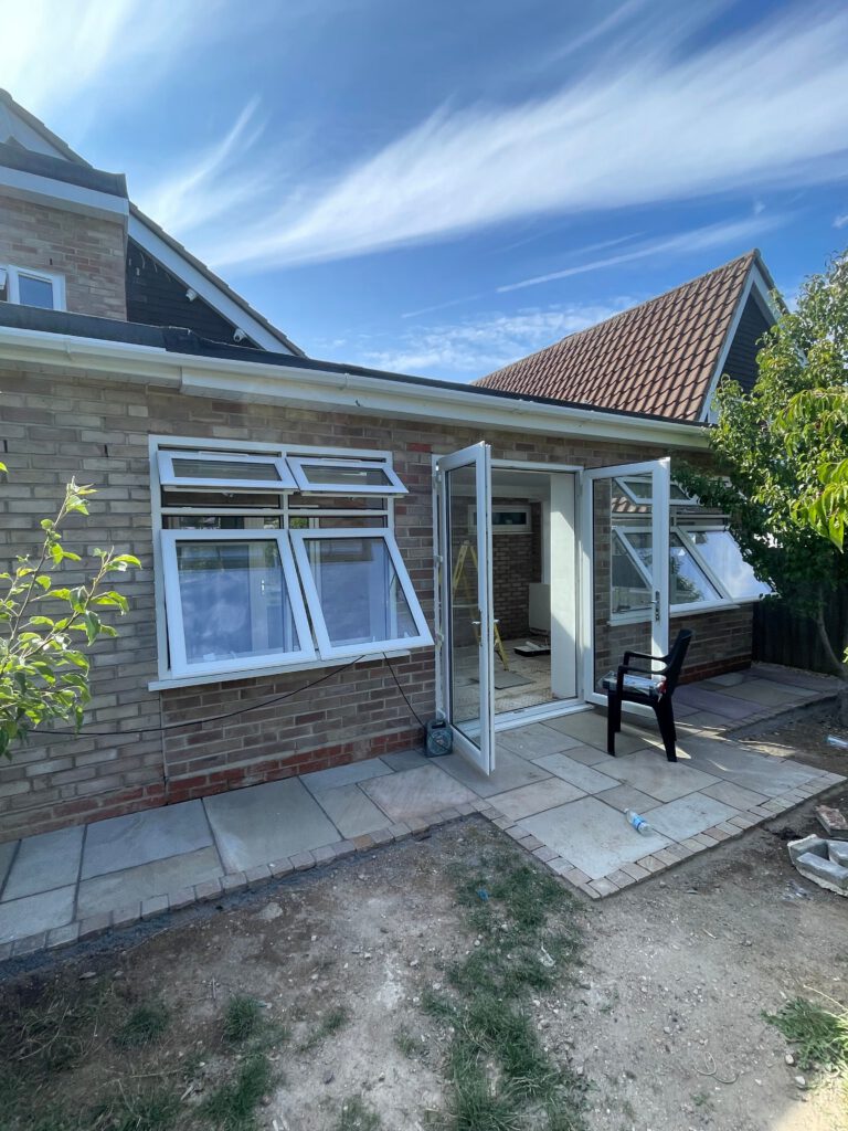 Rear extension with new windows